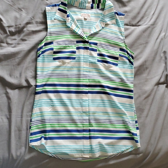 Blue Stripes Tank Top - Picture 1 of 2